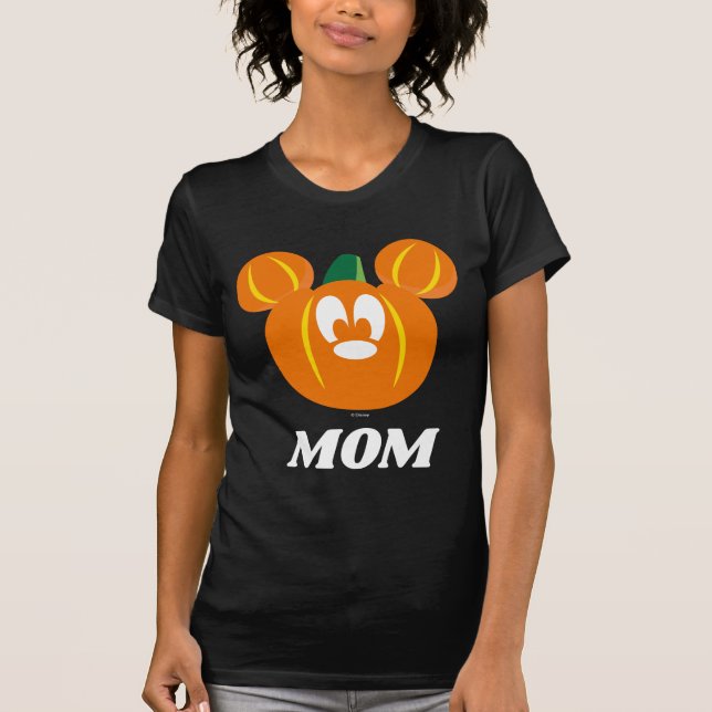 Mickey Mouse Pumpkin Mom T-Shirt (Front)