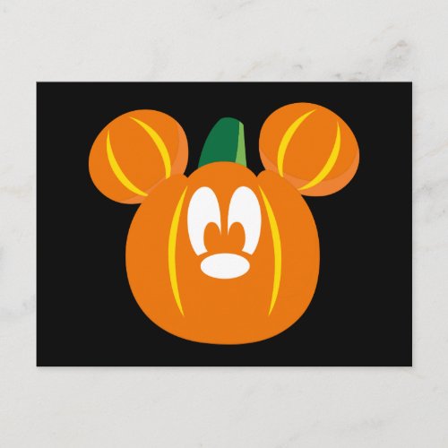 Mickey Mouse Pumpkin Postcard