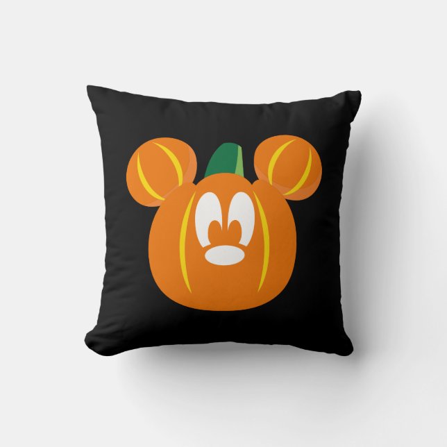 Mickey Mouse Pumpkin Throw Pillow (Front)