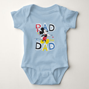 Mickey Mouse   Rad Like Dad Baby Bodysuit