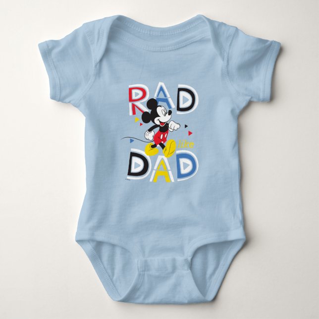 Mickey Mouse | Rad Like Dad Baby Bodysuit (Front)