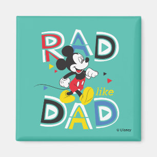 Mickey Mouse Rad Like Dad Magnet