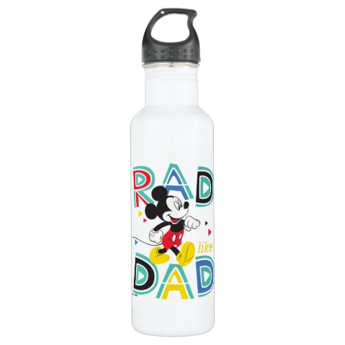 Mickey Mouse  Rad Like Dad Stainless Steel Water Bottle