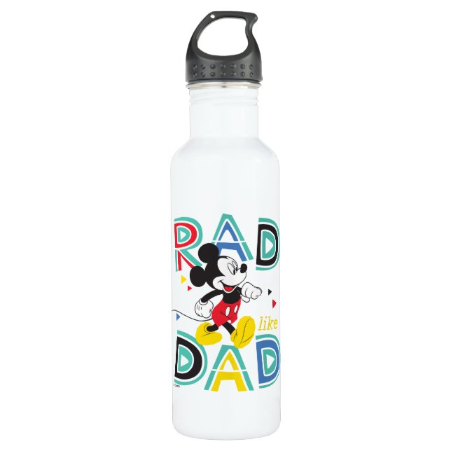 Mickey Mouse | Rad Like Dad Stainless Steel Water Bottle (Front)