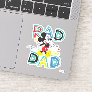 Mickey Mouse Rad Like Dad Sticker