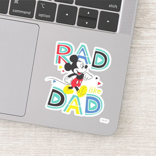 Mickey Mouse | Rad Like Dad Sticker (Detail)