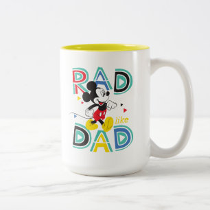 Mickey Mouse Rad Like Dad Two-Tone Coffee Mug