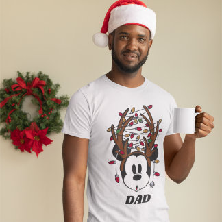 Mickey Mouse | Reindeer Antlers & Lights T-Shirt