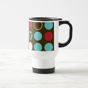 Mickey Mouse Retro Polka Dot Pattern Travel Mug