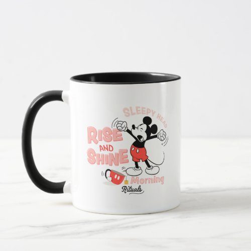 Mickey Mouse  Rise and Shine Sleepy Head Mug