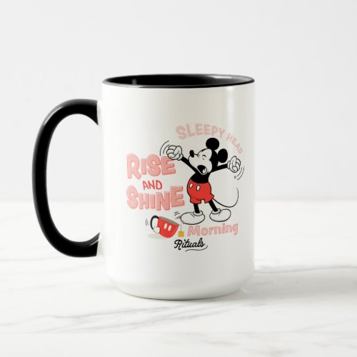 Mickey Mouse  Rise and Shine Sleepy Head Mug