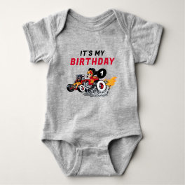 Mickey Mouse Roadster Racers Birthday Baby Bodysuit