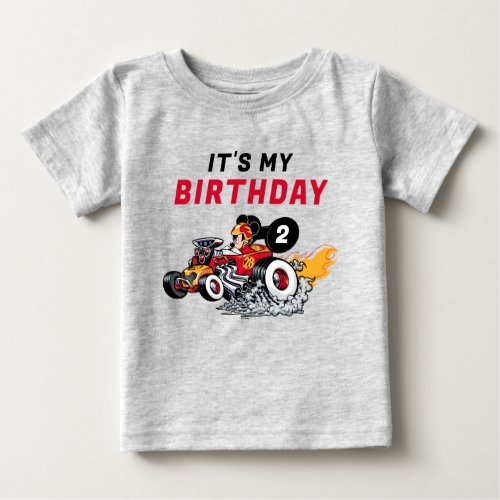 Mickey Mouse Roadster Racers Birthday Baby T_Shirt