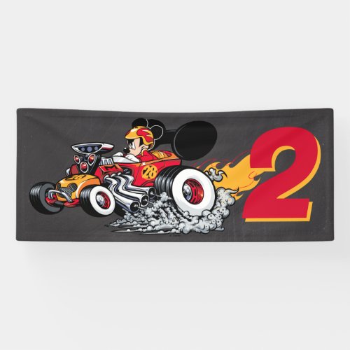Mickey Mouse Roadster Racers Birthday Banner