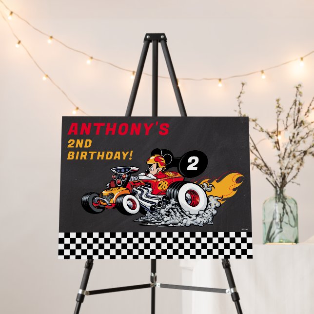 Mickey Mouse Roadster Racers Birthday Foam Board (In Situ (Stand))