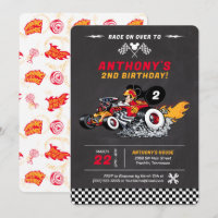 Mickey Mouse Roadster Racers Birthday Invitation