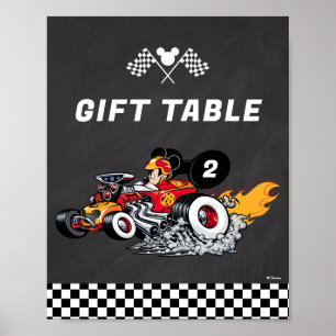 Mickey Mouse Roadster Racers Birthday Poster