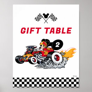 Mickey Mouse Roadster Racers Birthday Poster