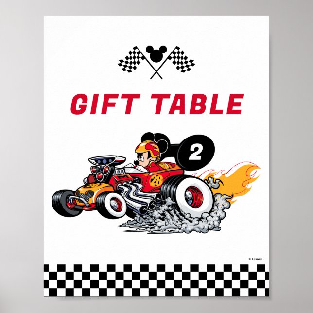 Mickey Mouse Roadster Racers Birthday Poster (Front)