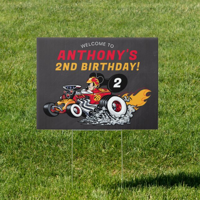 Mickey Mouse Roadster Racers Birthday Sign (Insitu)