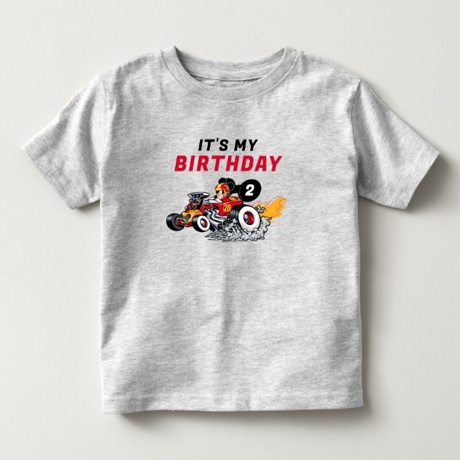 Mickey Mouse Roadster Racers Birthday Toddler T-shirt (Front)