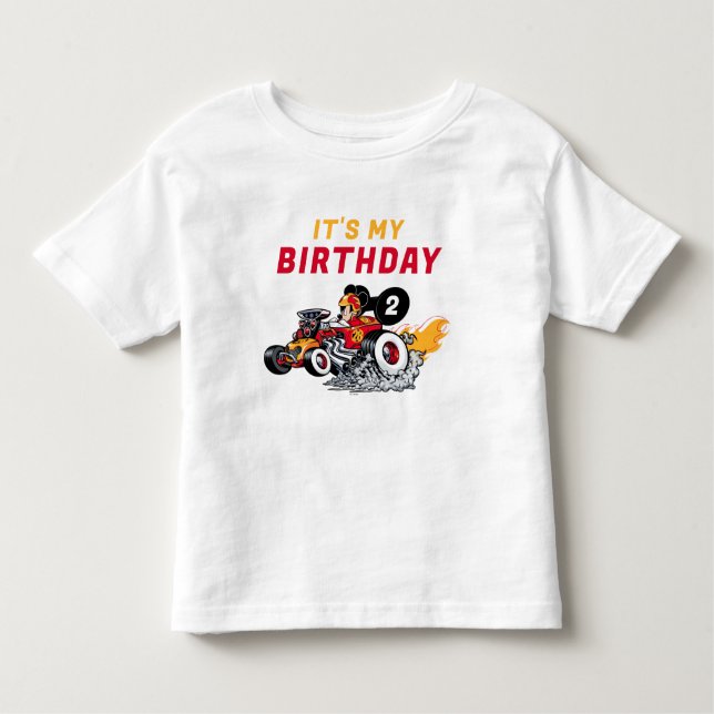 Mickey Mouse Roadster Racers Birthday Toddler T-shirt (Front)