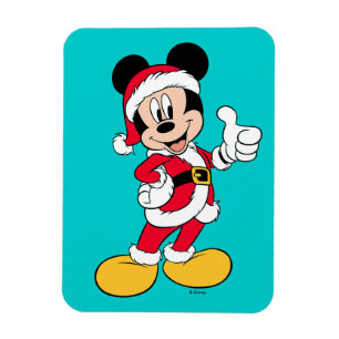 Mickey Mouse Santa Claus Outfit Magnet