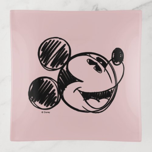 Mickey Mouse Sketch Head Trinket Tray