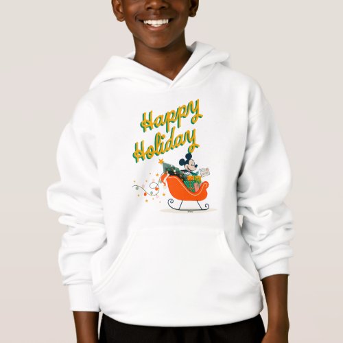 Mickey Mouse Sleigh Ride  Happy Holiday Hoodie