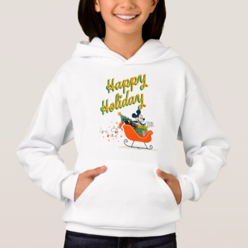 Mickey Mouse Sleigh Ride  Happy Holiday Hoodie