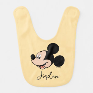 Mickey Mouse Smile Baby Bib