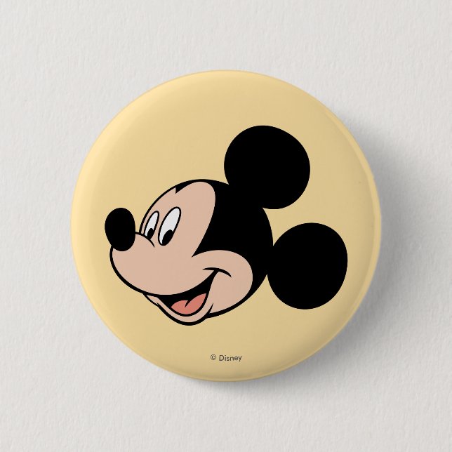 Mickey Mouse Smile Button (Front)