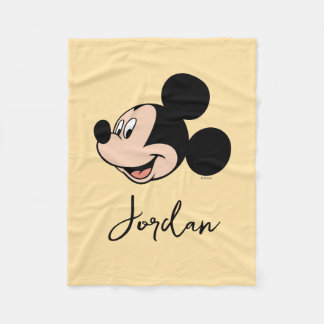 Mickey Mouse Smile Fleece Blanket
