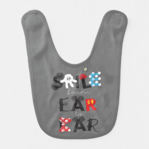 Mickey Mouse Smile From Ear To Ear Baby Bib