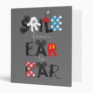 Mickey Mouse   Smile From Ear To Ear Binder