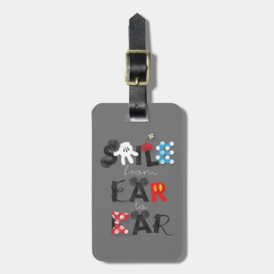 Mickey Mouse Smile From Ear To Ear Luggage Tag