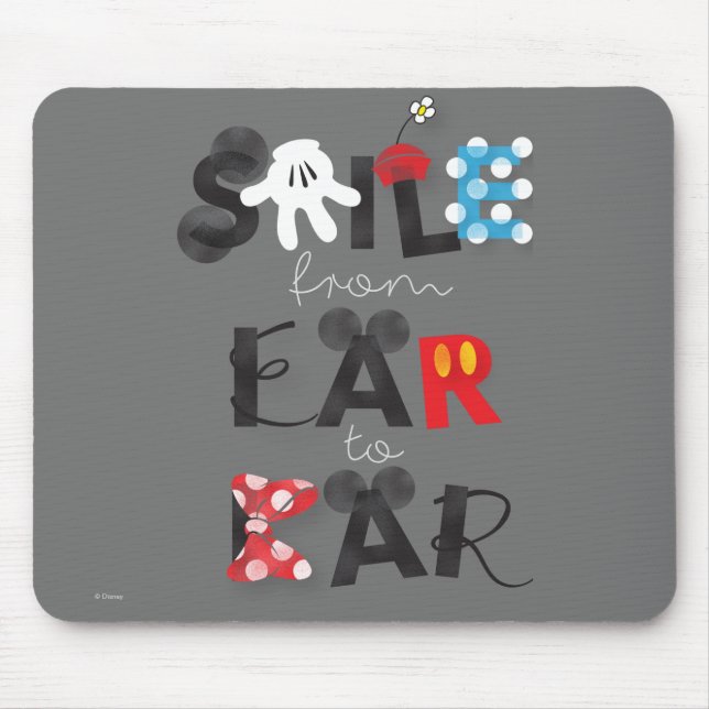 Mickey Mouse | Smile From Ear To Ear Mouse Pad (Front)