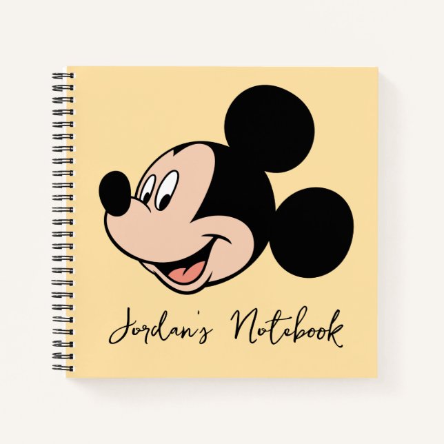 Mickey Mouse Smile Notebook (Front)