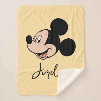 Mickey Mouse Smile Sherpa Blanket