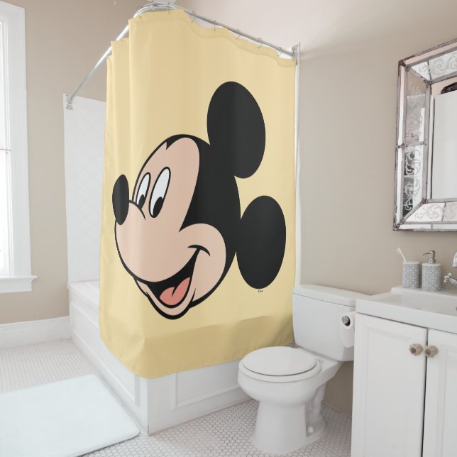 Mickey Mouse Smile Shower Curtain (In Situ)