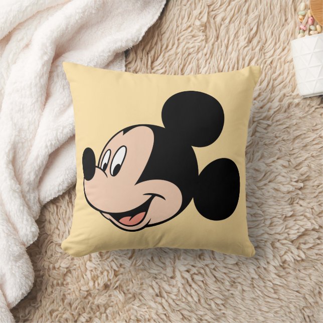 Mickey Mouse Smile Throw Pillow (Blanket)