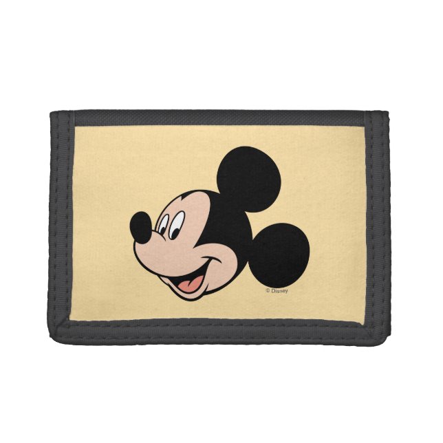 Mickey Mouse Smile Tri-fold Wallet (Front)