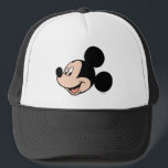 Mickey Mouse Smile Trucker Hat<br><div class="desc">Check out this iconic Mickey Mouse head graphic featuring him in 3/4 profile and smiling! Wear this on a graphic t-shirt,  custom mug,  or personalized tote bag. Shop this design on more custom products on Zazzle today!</div>