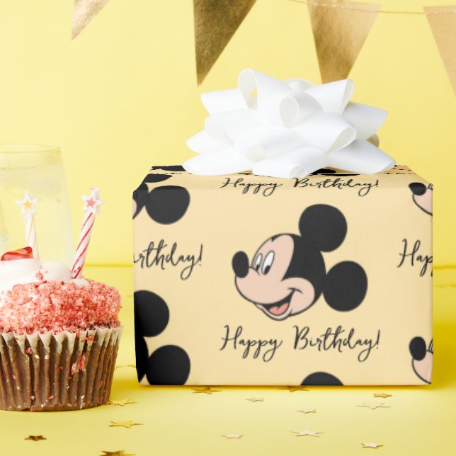 Mickey Mouse Smile Wrapping Paper (Birthday Party)