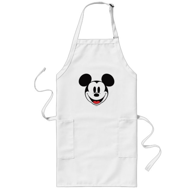 Mickey Mouse Smiling Long Apron (Front)