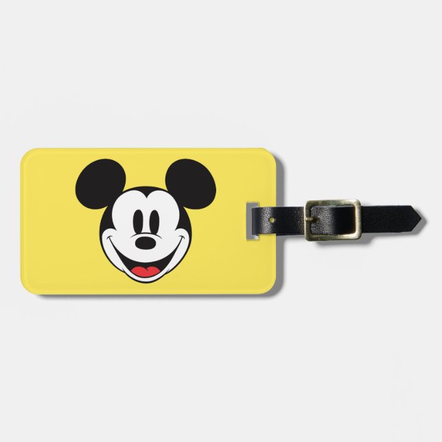 Mickey Mouse Smiling Luggage Tag (Front Horizontal)