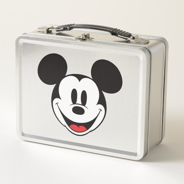 Mickey Mouse Smiling Metal Lunch Box (Front)