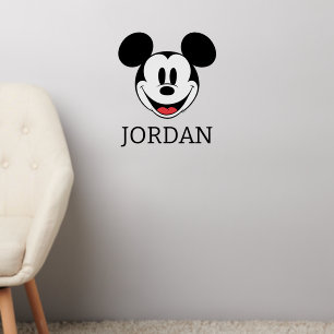Mickey Mouse Smiling   Personalize Wall Decal
