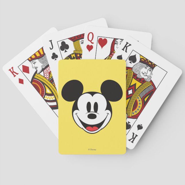 Mickey Mouse Smiling Playing Cards (Back)
