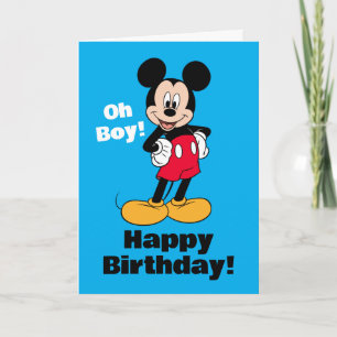 Mickey Mouse Smiling Pose Card
